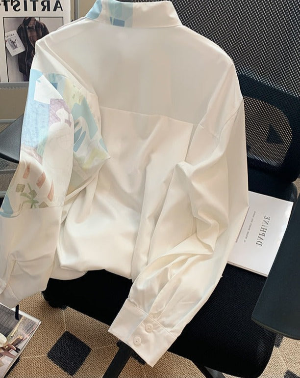 Graffiti Floral Blouses