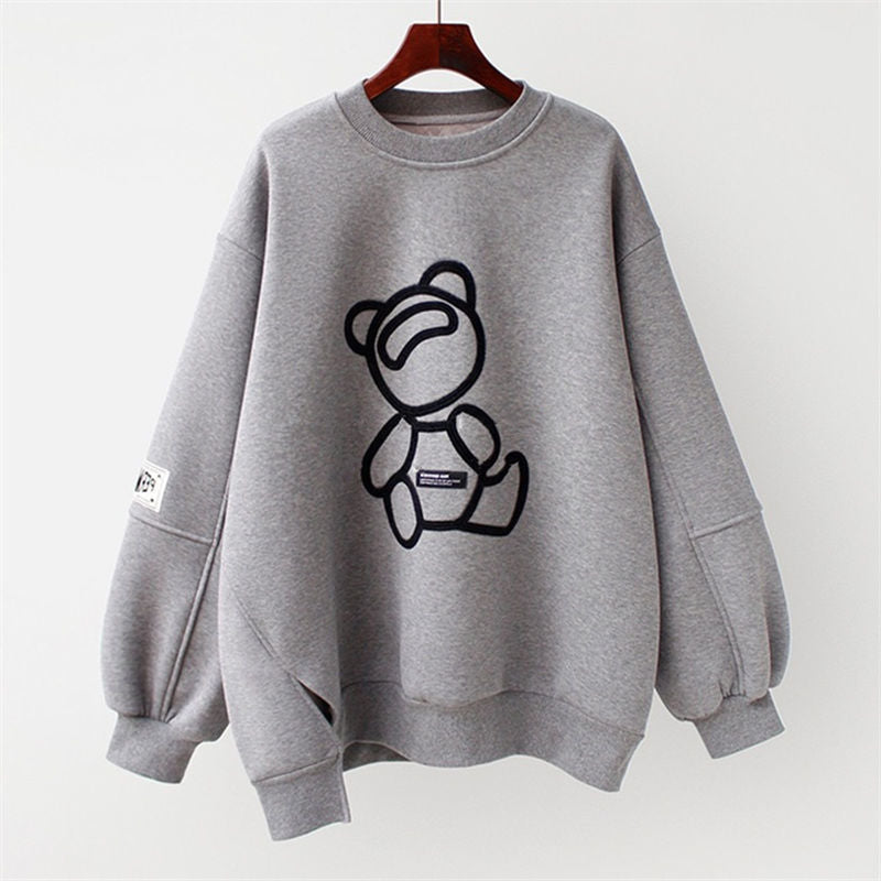 Loose Korean Style 2022 Spring and Autumn Long Sleeves Streetwear Women Sweetshirts Clothes for Teenagers Sweatshirt Woman Urban