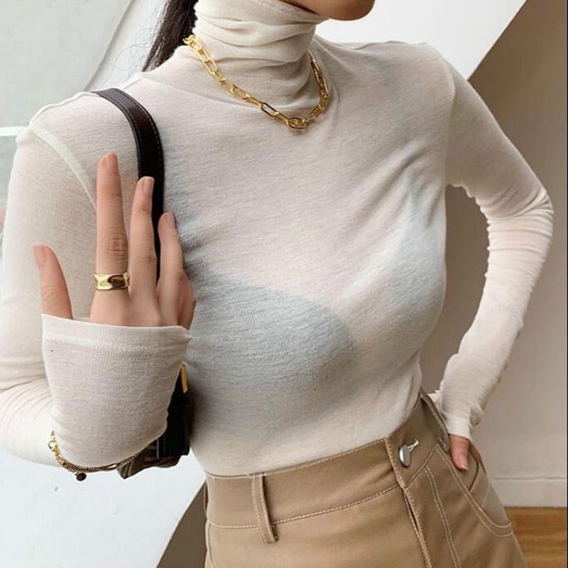 Long Sleeve Slim Stretch Tops
