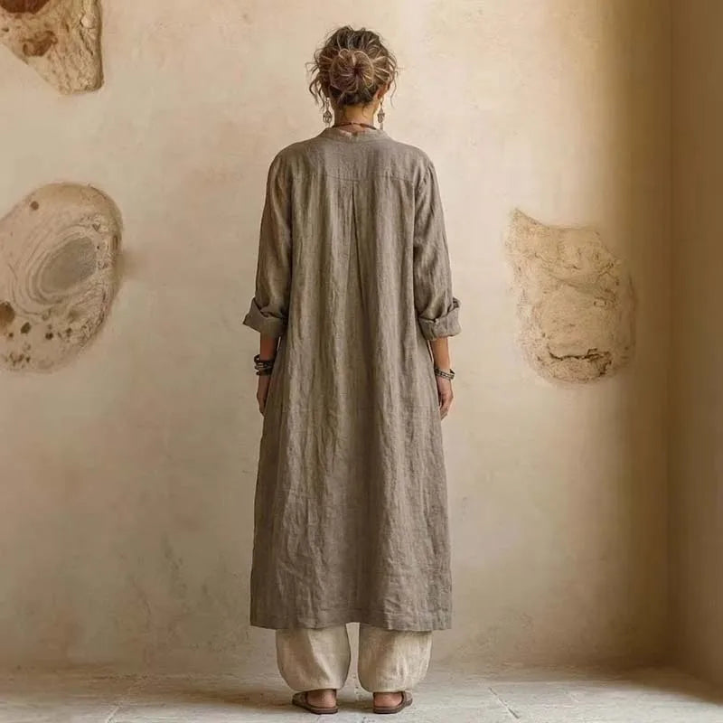 Cotton Linen Cardigan Vacation 3-Piece Set