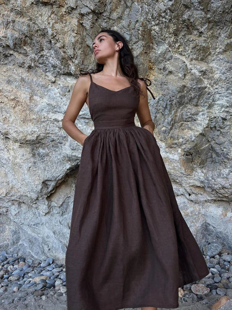 Off Shoulder Sleeveless Dress