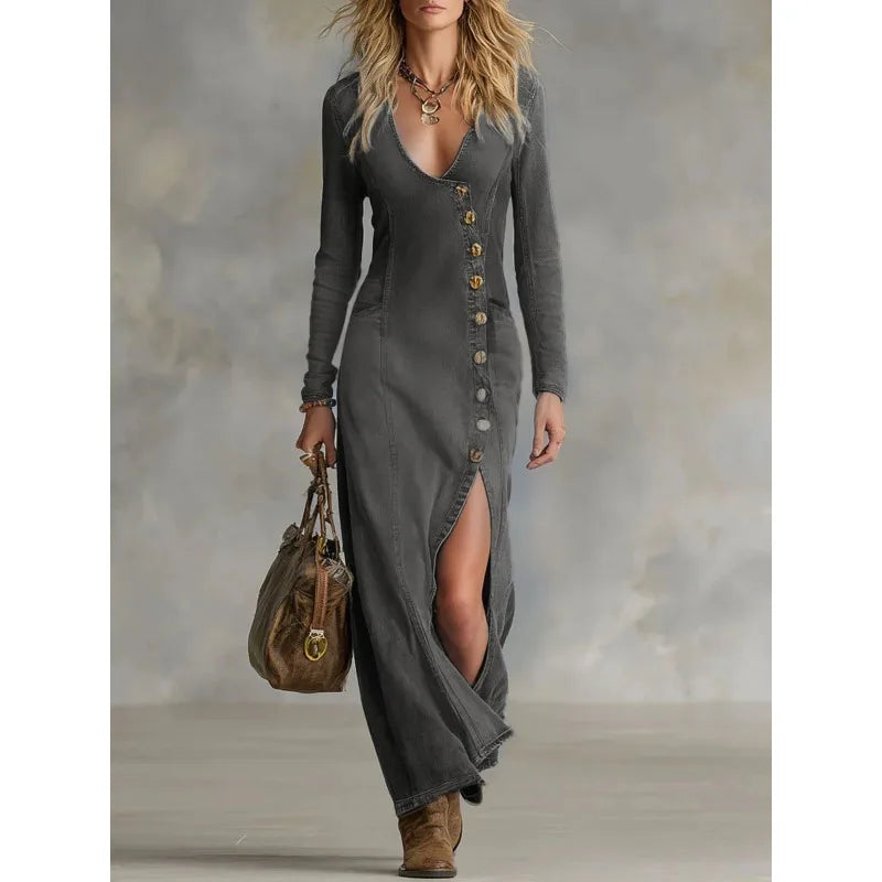Denim Maxi Dress