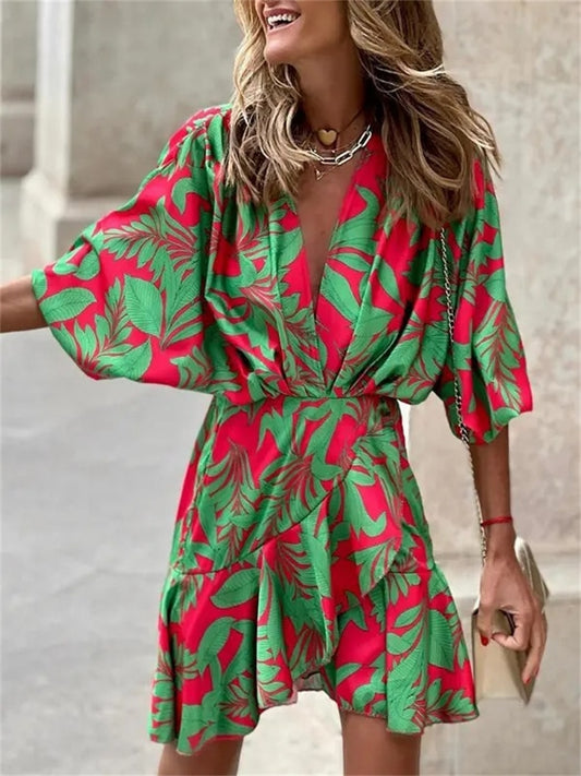 Floral Print Casual Dress