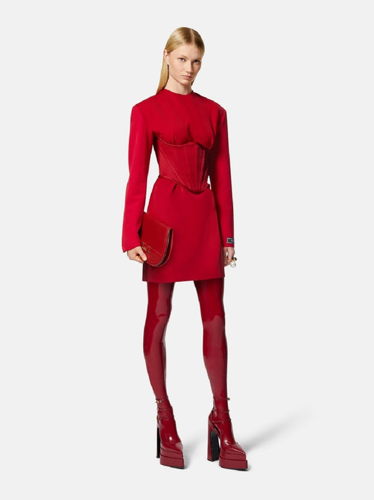 Satin Tight -fitting Corsety Dress
