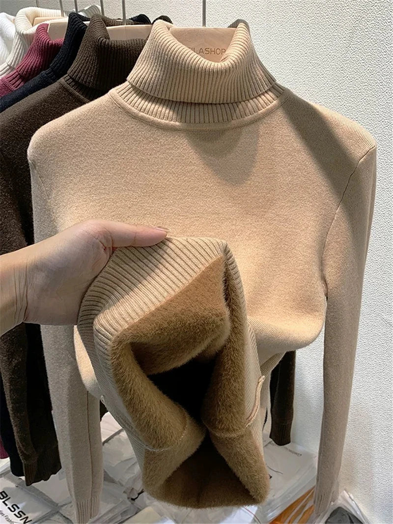 high neck sweater