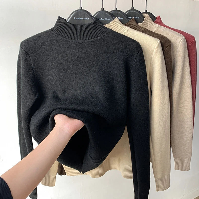 high neck sweater