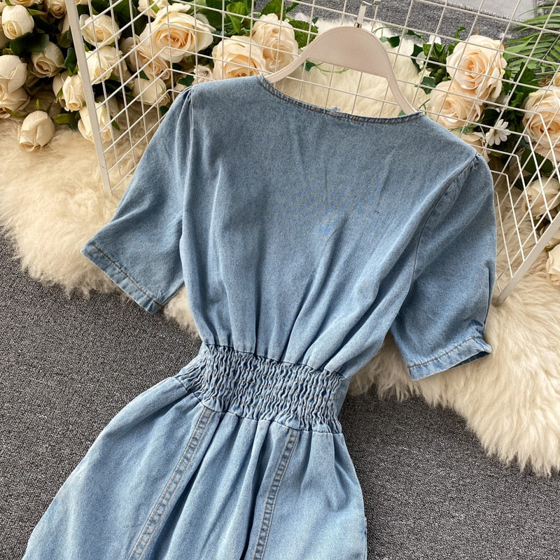 Jeans Short Sleeve Dress