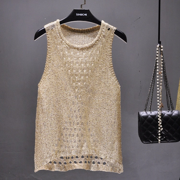 Sequined Tank Top