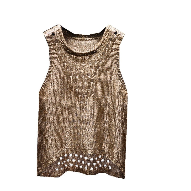 Sequined Tank Top