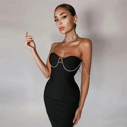 Diamonds Sheath Bandage Dress