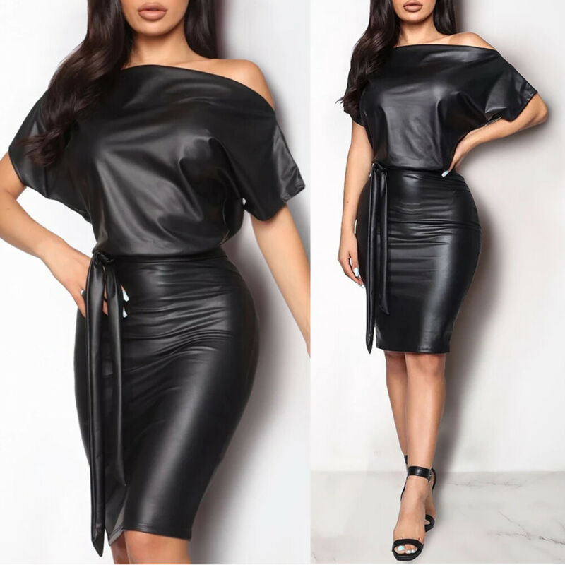 Sexy Leather Dress