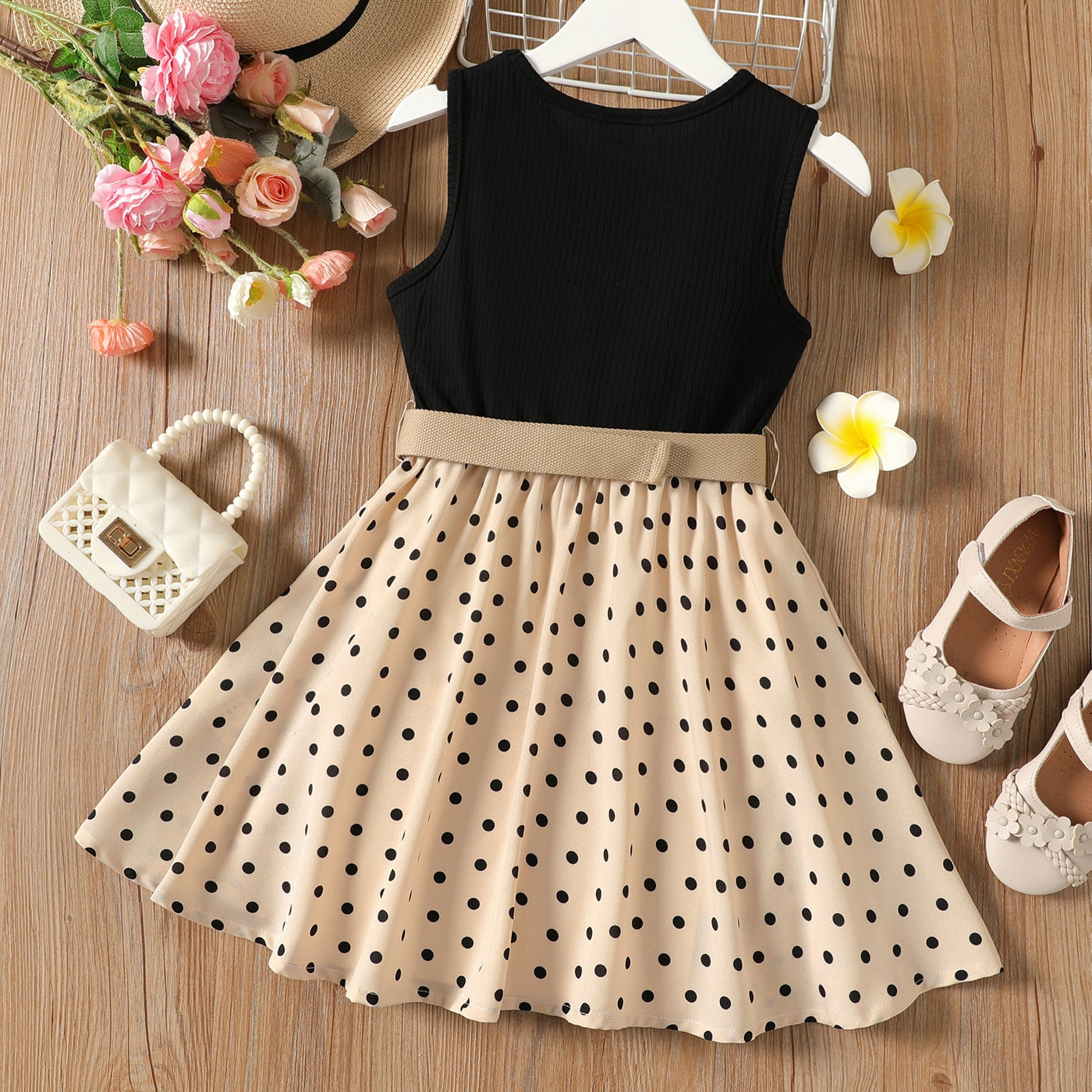 Polka Dot Dress - 2pcs