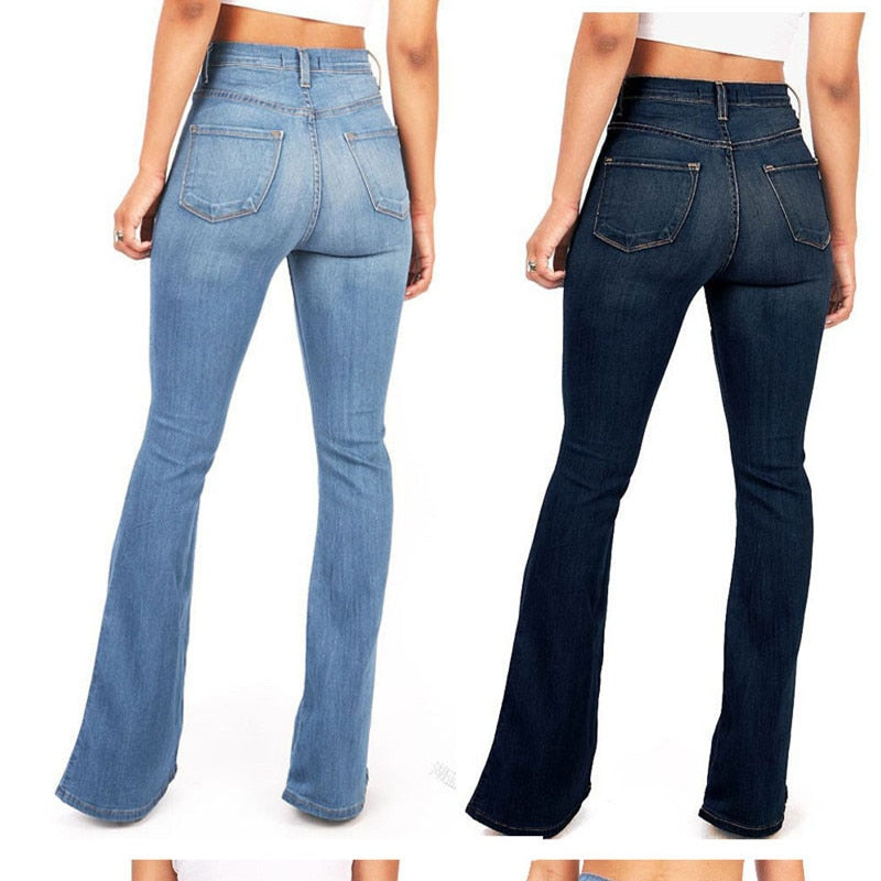 High Waist Boot Cut Jeans