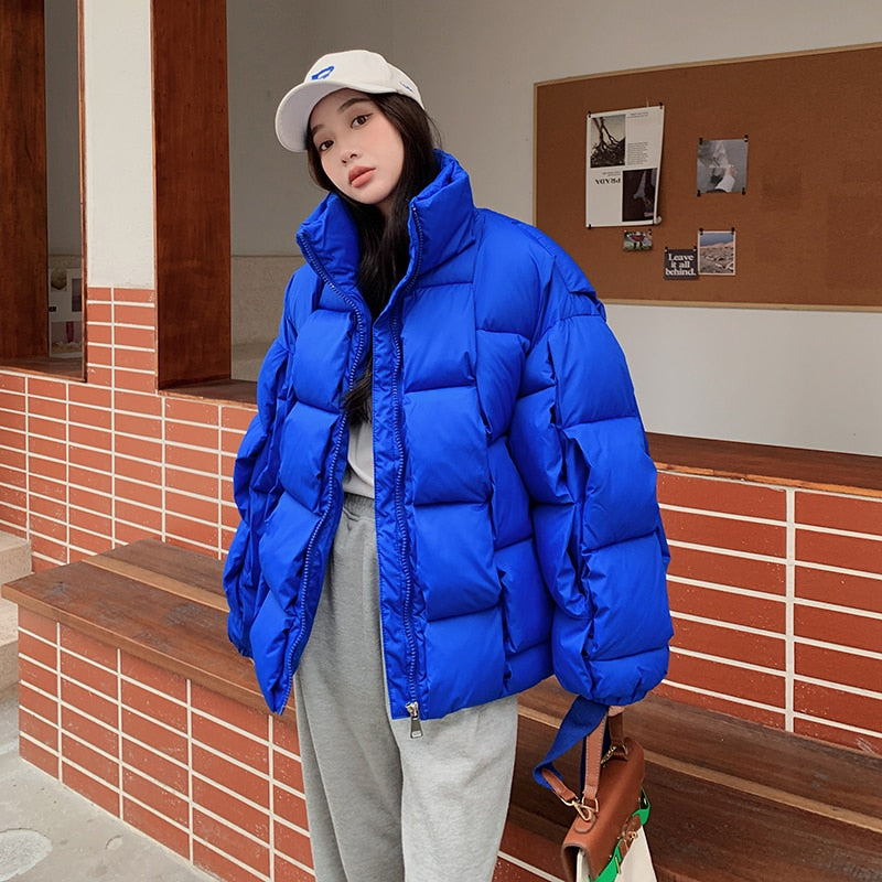 Chic Oversized Cotton-Padded  Jackets