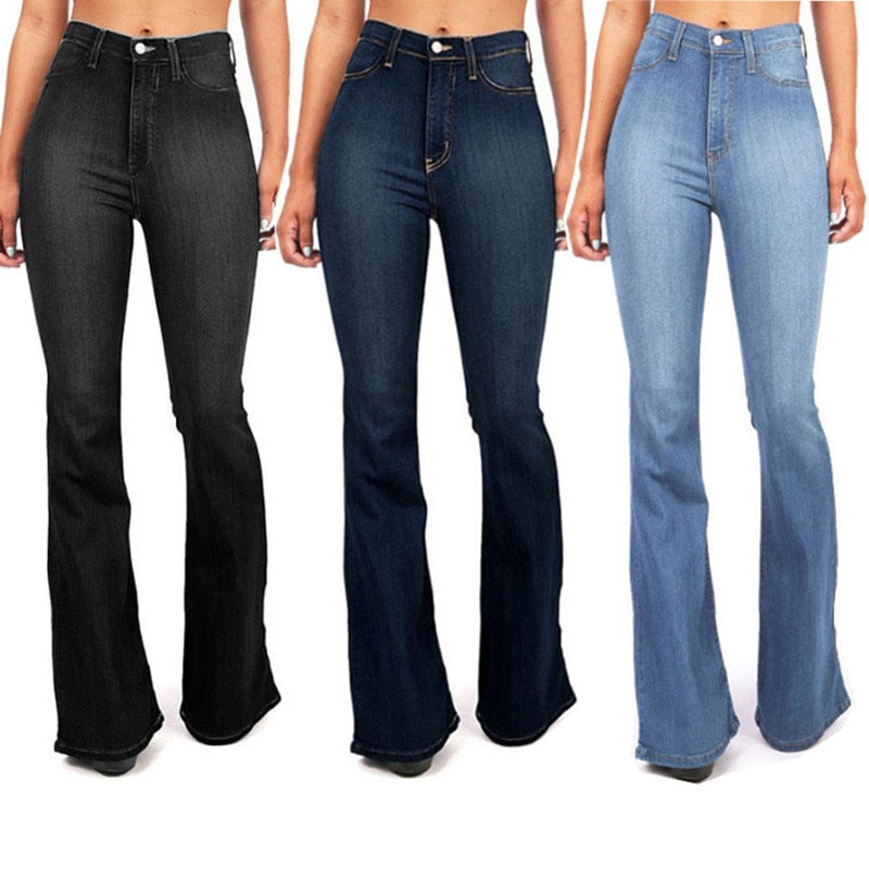 High Waist Boot Cut Jeans