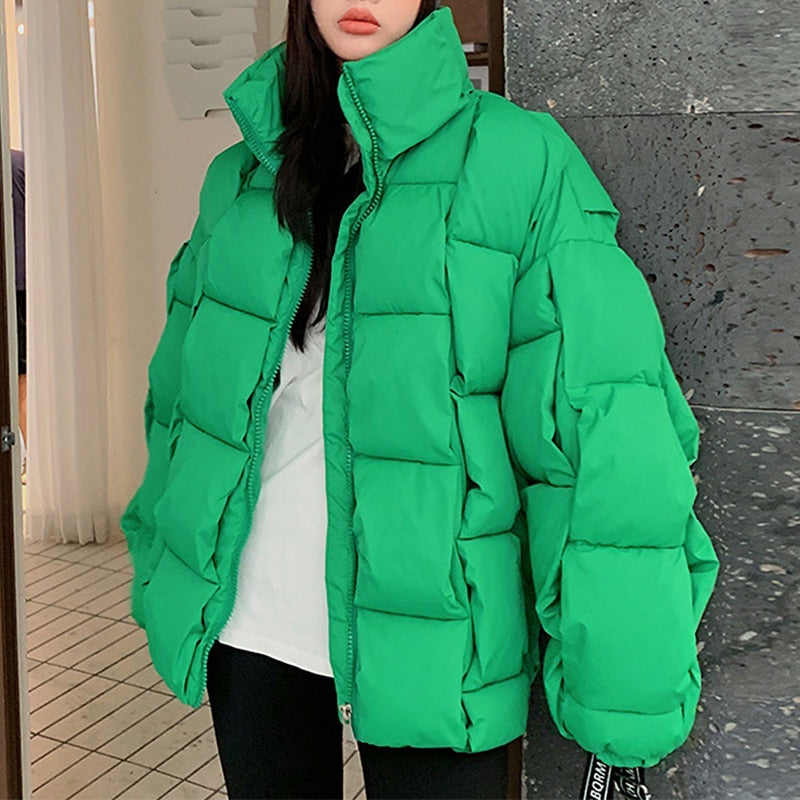 Chic Oversized Cotton-Padded  Jackets