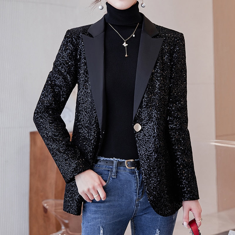 Women's sequin blazer suits