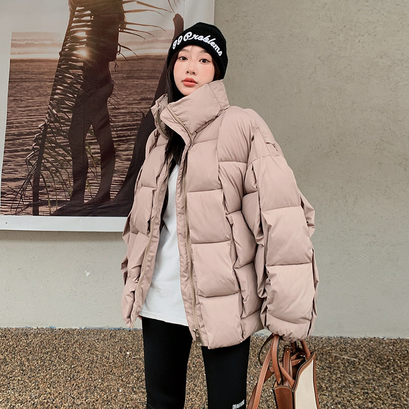 Chic Oversized Cotton-Padded  Jackets