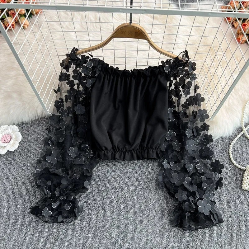 Off Shoulder Crop Top