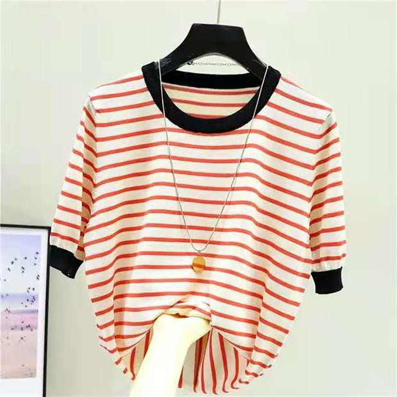 Knit Stripe Shirt