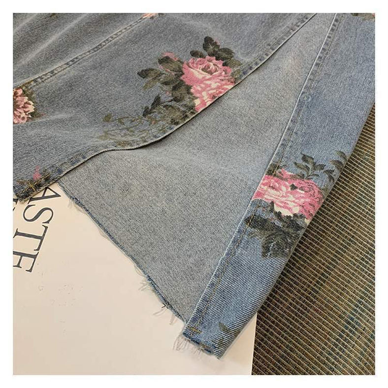 High Waist Jeans Skirt