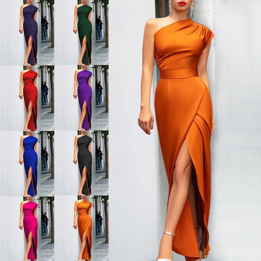 Elegant One Shoulder Dress
