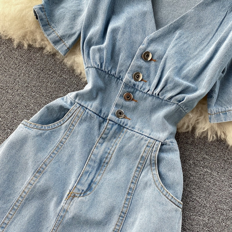 Jeans Short Sleeve Dress