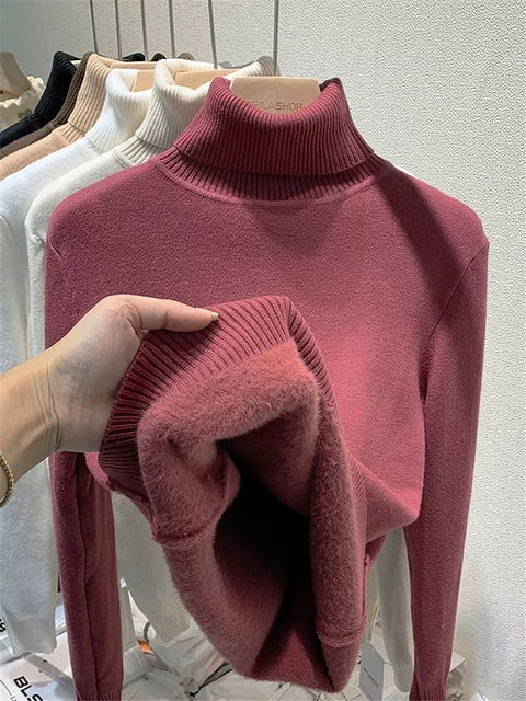 high neck sweater