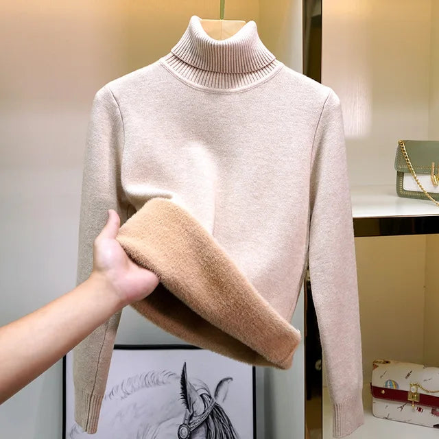 high neck sweater