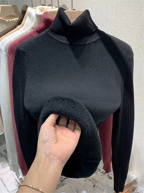 high neck sweater