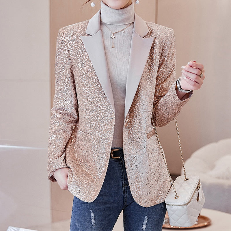 Women's sequin blazer suits