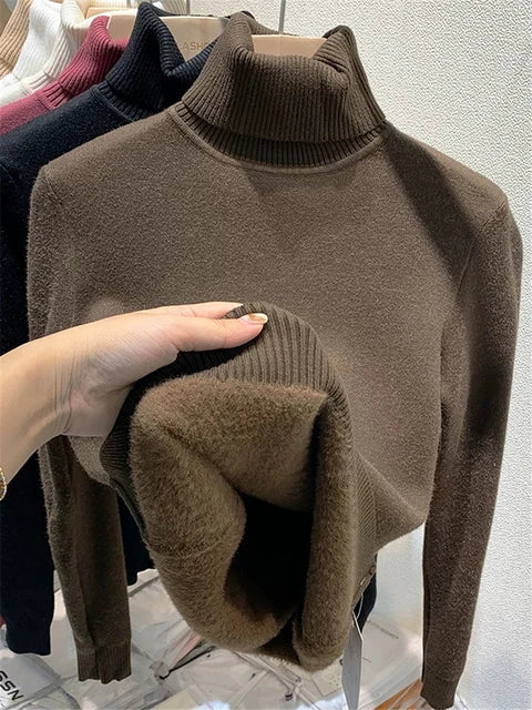 high neck sweater