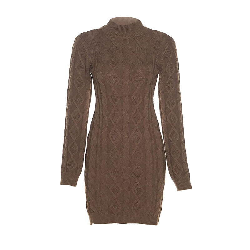 Sexy Backless Knitted Dress