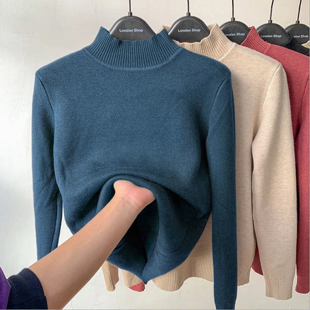 high neck sweater