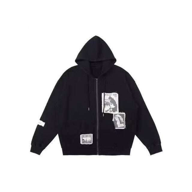 Retro Zip Up Hoodie