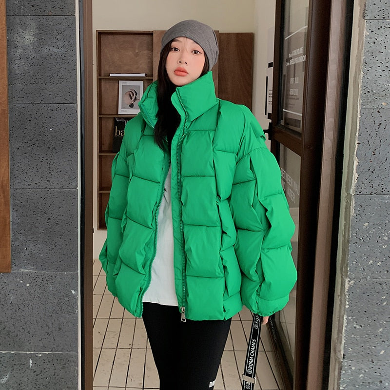 Chic Oversized Cotton-Padded  Jackets