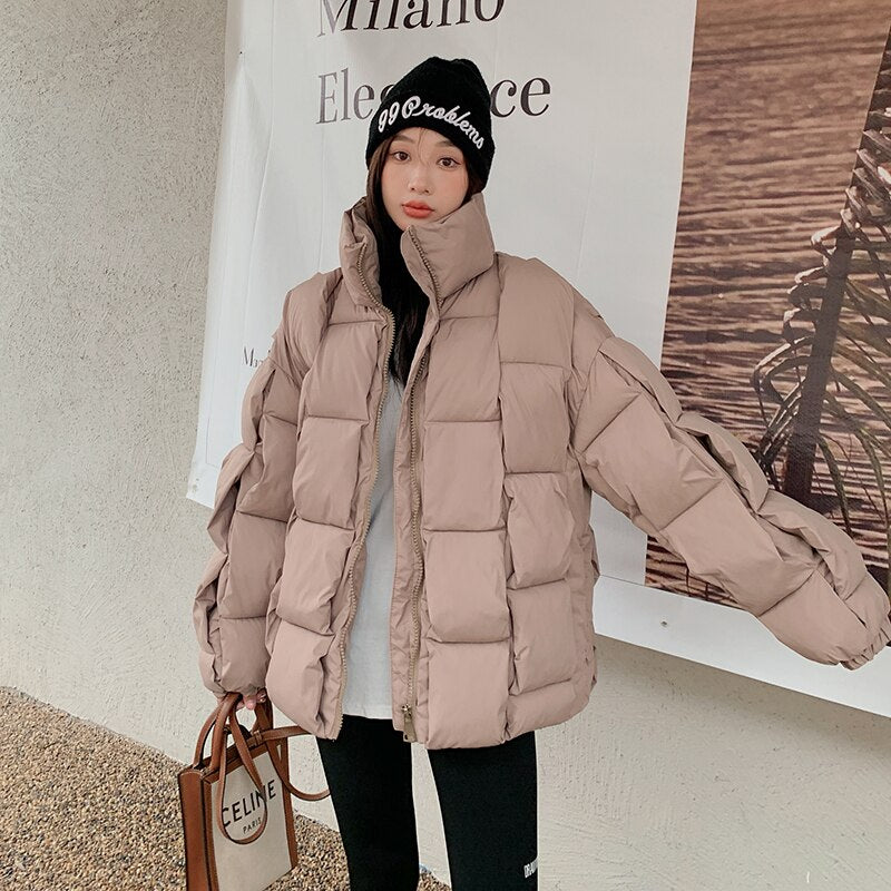 Chic Oversized Cotton-Padded  Jackets